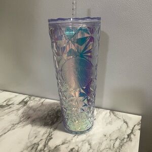 Starbucks Holographic Geometric Tumbler